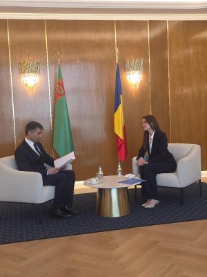 Türkmenistan Büyükelçisi Annayev, Romanya Dışişleri Bakanı Țoiu ile görüştü - 1