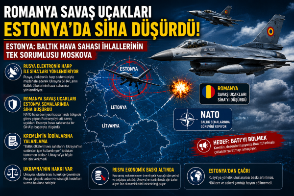 Romanya savaş uçakları Estonya’da SİHA düşürdü - 1