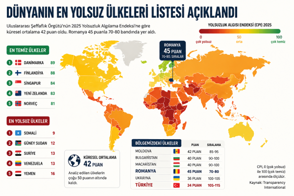 Dünyada yolsuzluk açısından temiz ülke sayısı azalıyor - 1