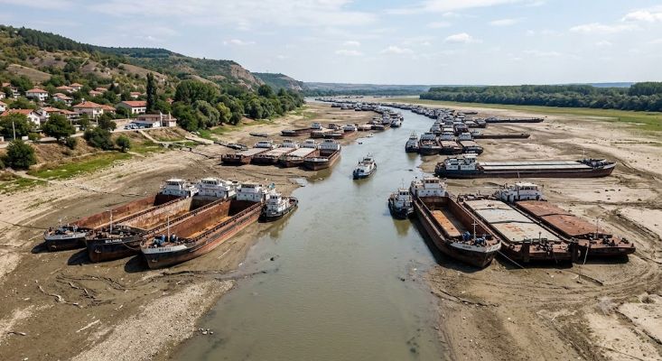 Tuna’da kuraklık alarmı: Düşük su seviyesi Bulgaristan’da gemi trafiğini aksattı