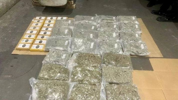 Hamzabeyli sınır kapısı karşısında 46 kilo uyuşturucu ele geçirildi