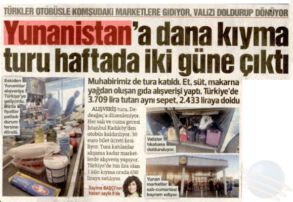 Ucuzluk arayışı sınırı aştı: Komşu Edirne’ye, Türkler Yunanistan’a - 1