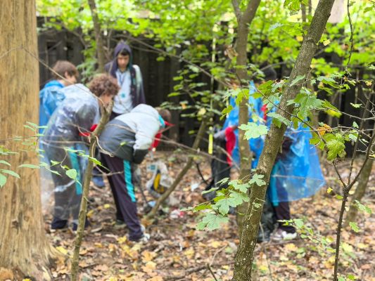 Maarif öğrencileri Andronache Ormanı’nda çevre temizliğine katıldı - 7