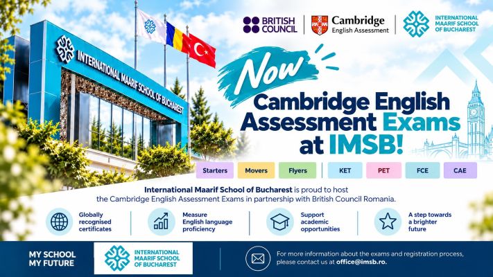 Bükreş Maarif Okulu’nda Cambridge İngilizce sınavları düzenlenecek